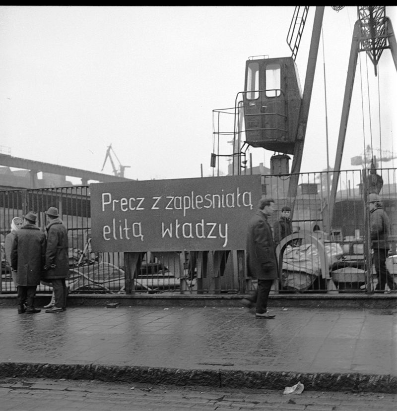 Szczecin. Strajk w stoczni im. Adolfa Warskiego. Grudzień 1970 r.