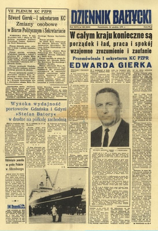 Dziennik Bałtycki 21.12.1970 r.