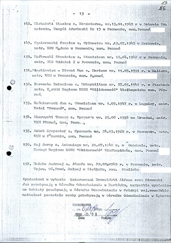 Kserokopia wykazu osób internowanych, IPN Po 06/224 t.1, s. 2-14