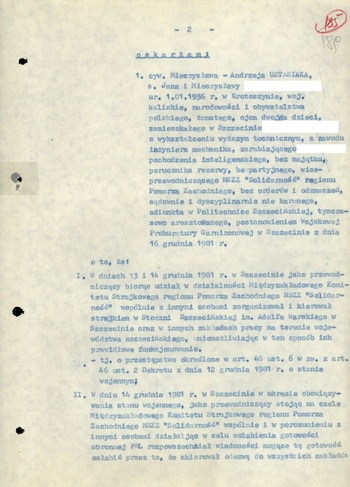 Województwo szczecińskie w stanie wojennym.