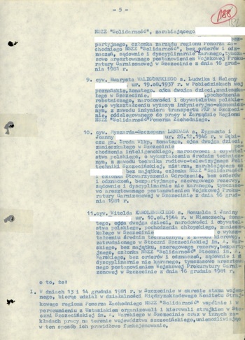 Województwo szczecińskie w stanie wojennym.