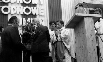 Wręczanie darów podczas mszy