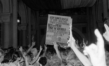Manifestacja w kościele MBB w 30. rocznicę Czerwca 1956