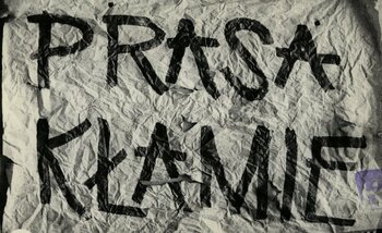 Częstochowa - ulotka: "Prasa Kłamie"