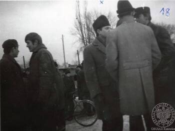 Gliwice, Plac Krakowski, 12-03-1968 r., godz.16.30