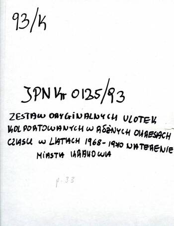 Ulotki kolportowane w latach 1968-1970 na terenie Krakowa (IPN Kr 0/125/93)