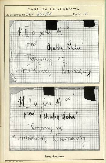 Informacja o spotkaniu 11-03-1968 r.