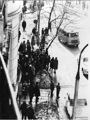 Zdjęcia operacyjne SB, Marzec 1968 r. w Warszawie, Krakowskie Przedmieście