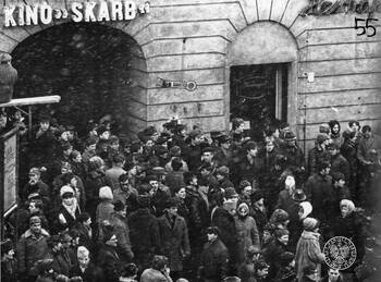 Zdjęcia operacyjne SB, Marzec 1968 r. w Warszawie, Krakowskie Przedmieście