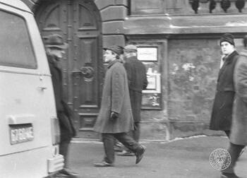 Zdjęcia operacyjne SB, Marzec 1968 r. w Warszawie, Krakowskie Przedmieście