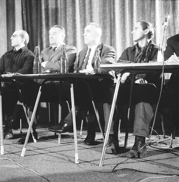 Franciszek Wilanowski, Piotr Jaroszewicz, Edward Gierek, Edmund Bałuka. 24.01.1971 r. (fot. Maciej Jasiecki)