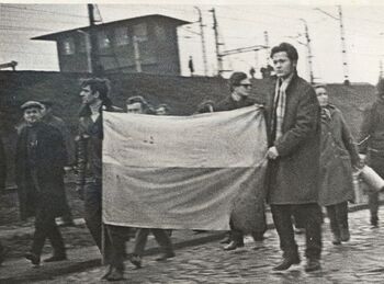 Pochód młodzieży na ul. Marchlewskiego (ob. Janka Wiśniewskiego), 17.12.1970 r.