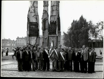 Delegaci Regionu Białystok na Walnym Zjeździe NSZZ "Solidarność" w Gdańsku, wrzesień 1981 r.