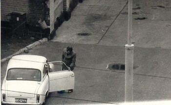 KWMO Elbląg, bramy Zamech II” Elbląg przy ul. Grunwaldzkiej 25.08.1980 r.