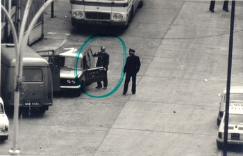 KWMO Elbląg, Zamech II” Elbląg, przy ul. Grunwaldzkiej 27.08.1980 r., osoba zaznaczona markerem wg opisu SB – prawdopodobnie prezes ZKS Zamech