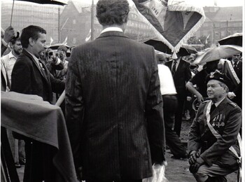 Uroczystości pod Pomnikiem Poległych Stoczniowców (1981)