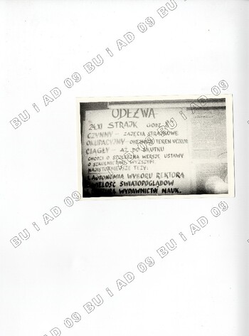 Plakaty sfotografowane przez SB w listopadzie 1981 r. na ul. Królewskiej w Lublinie