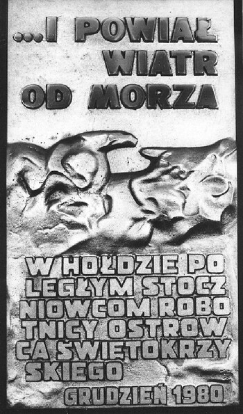 Dar robotników Ostrowca Świętokrzyskiego z grudnia 1980 roku dla stoczniowców