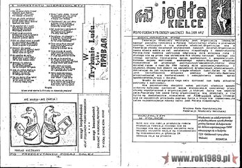 Gazetka Federacji Młodzieży Walczącej „Jodła”, nr 2, 1989 (ze zbiorów Mirosława Gębskiego)