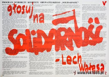 Plakat wyborczy (ze zbiorów Igora Witowicza)