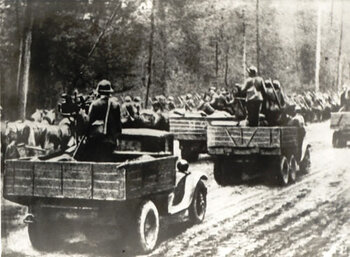 Oddziały sowieckie w marszu na Grodno, wrzesień 1939 r.