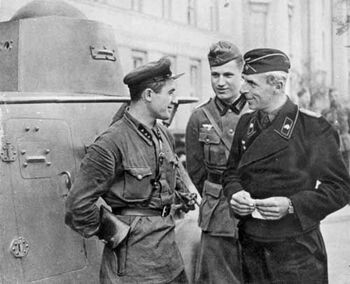 18.IX.1939 r. w Brześciu Litewskim nastąpiło spotkanie oddziałów niemieckich i sowieckich