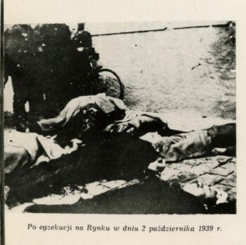 Egzekucja Polaków na rynku w Kościanie 2 października 1939 r.