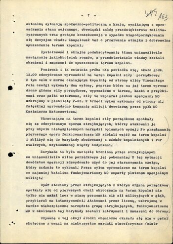 Dokumenty - Śledztwo w sprawie zajść w dniu 16 grudnia 1981 w Kopalni Węgla Kamiennego „Wujek” w Katowicach
