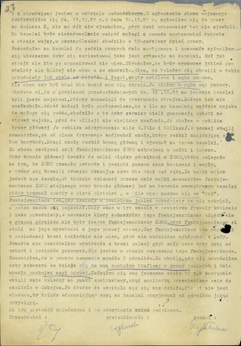 Dokumenty - Śledztwo w sprawie zajść w dniu 16 grudnia 1981 w Kopalni Węgla Kamiennego „Wujek” w Katowicach