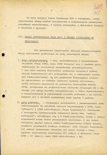 Materiały dotyczące przygotowań do realizacji akcji kryptonim „Jodła”, "Azalia" i "Klon" – Koncepcja planistyczna i przebieg akcji internowań w województwie łódzkim w dniu 12/13.12.1981 r.