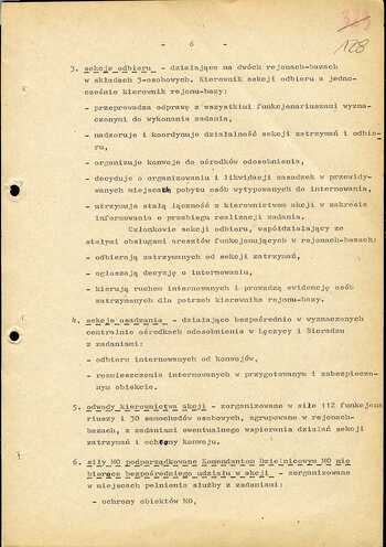 Materiały dotyczące przygotowań do realizacji akcji kryptonim „Jodła”, "Azalia" i "Klon" – Koncepcja planistyczna i przebieg akcji internowań w województwie łódzkim w dniu 12/13.12.1981 r.