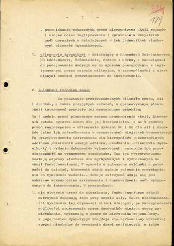 Materiały dotyczące przygotowań do realizacji akcji kryptonim „Jodła”, "Azalia" i "Klon" – Koncepcja planistyczna i przebieg akcji internowań w województwie łódzkim w dniu 12/13.12.1981 r.