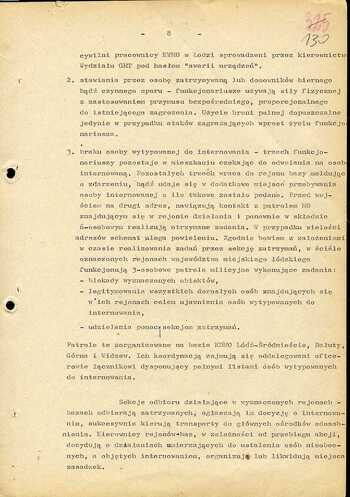 Materiały dotyczące przygotowań do realizacji akcji kryptonim „Jodła”, "Azalia" i "Klon" – Koncepcja planistyczna i przebieg akcji internowań w województwie łódzkim w dniu 12/13.12.1981 r.
