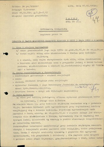 Teczka pracy TW, ps. Piotr