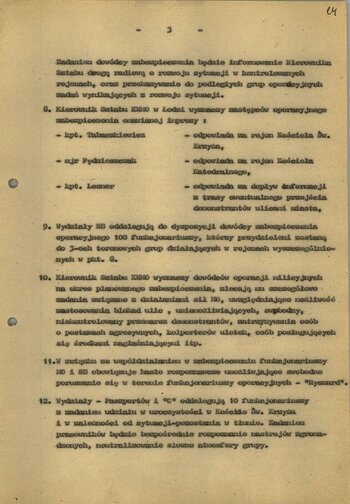 Plany kwartalne działań operacyjno-profilaktycznych