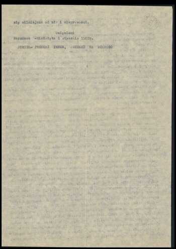 Oświadczenie osób bezprawnie pozbawionych wolności