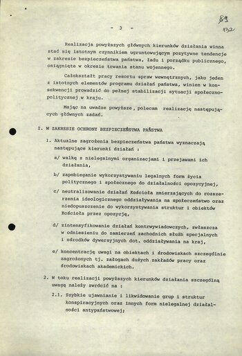 Materiały dot. przygotowań do wprowadzenia stanu wojennego