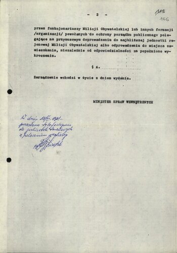 Materiały dot. przygotowań do wprowadzenia stanu wojennego