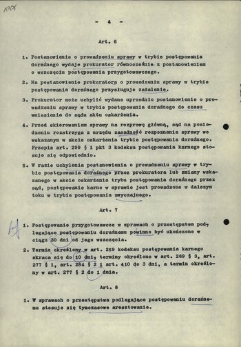 Materiały dot. przygotowań do wprowadzenia stanu wojennego