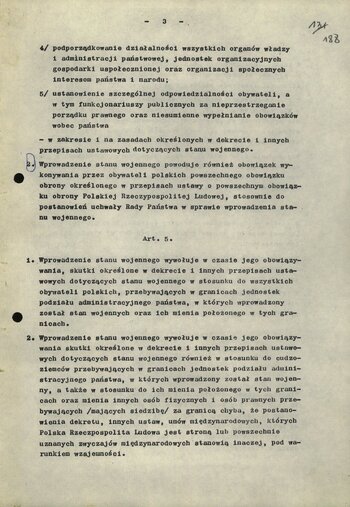 Materiały dot. przygotowań do wprowadzenia stanu wojennego