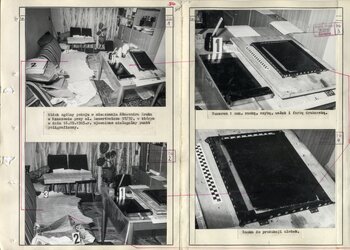 Zdjęcia z przeszukania mieszkania Sławomira Kruka