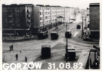 Demonstracja w Gorzowie Wielkopolskim w dniu 31 sierpnia 1982
