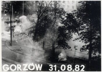 Demonstracja w Gorzowie Wielkopolskim w dniu 31 sierpnia 1982