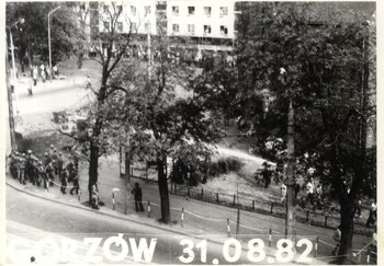 Demonstracja w Gorzowie Wielkopolskim w dniu 31 sierpnia 1982