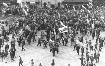 Demonstracja NSZZ "Solidarność"