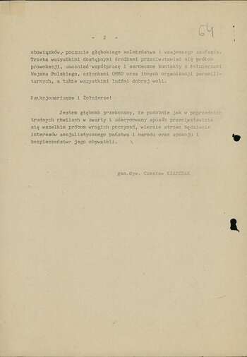 Rozkaz specjalny Ministra Spraw Wewnętrznych z dnia 13.12.1981 r.