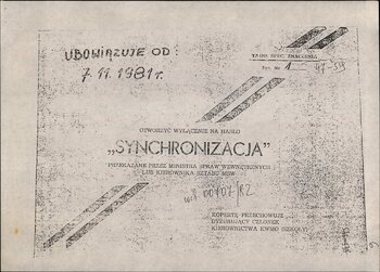 Szyfrogram gen. Kiszczaka z 13.12.1981 r. o zasadach użycia środków przymusu bezpośredniego