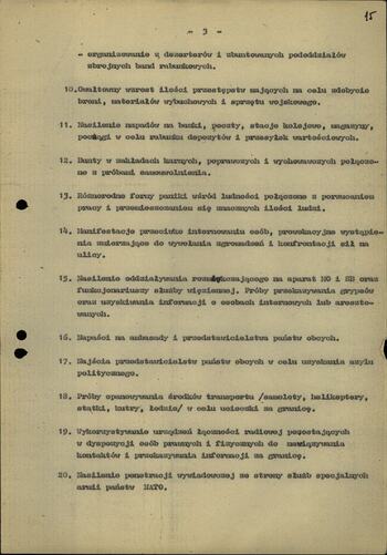 Zarys rozwoju sytuacji w kraju po wprowadzeniu stanu wojennego 9.02.1981
