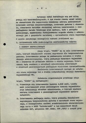 Referat MSW - analiza dotychczasowego rozwoju sytuacji w kraju 14.10.1981
