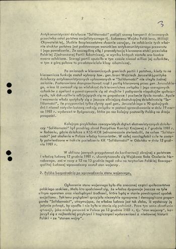 Przesłanki decydujące o wprowadzeniu stanu wojennego w PRL 21.12.1982